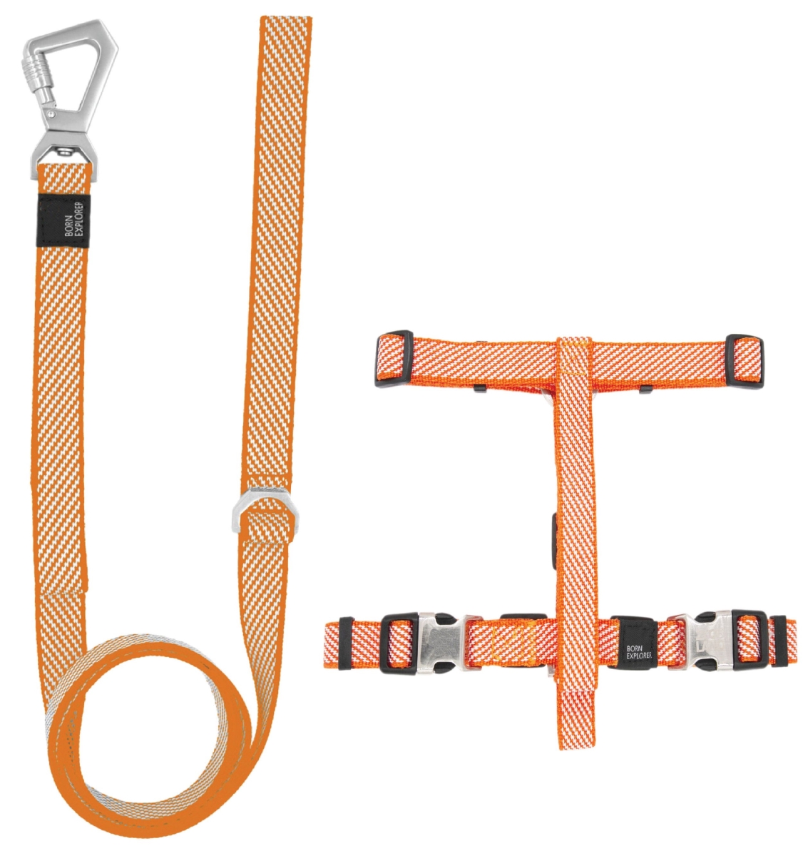 Picture of Pet Life HA40ORMD Escapade Outdoor Series 2-in-1 Convertible Dog Leash & Harness&#44; Orange - Medium