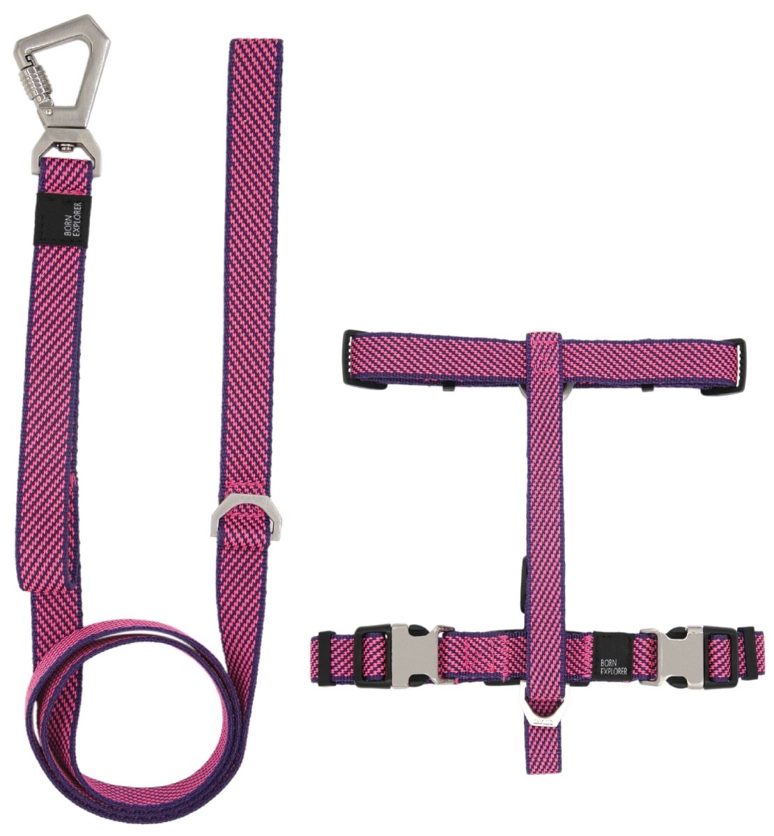 Picture of Pet Life HA40PKMD Escapade Outdoor Series 2-in-1 Convertible Dog Leash & Harness&#44; Pink - Medium