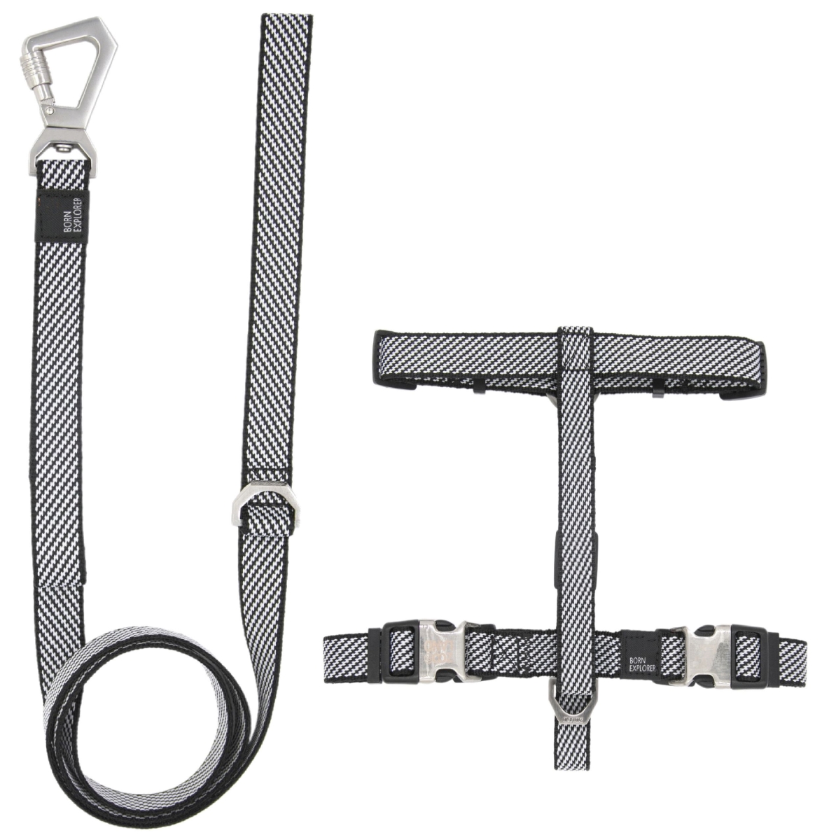 Picture of Pet Life HA40GYSM Escapade Outdoor Series 2-in-1 Convertible Dog Leash & Harness&#44; Grey - Small