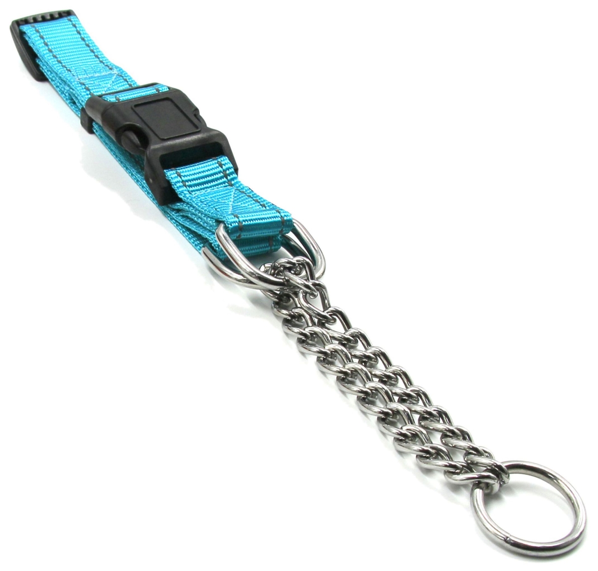 Picture of Pet Life CL15BLSM Tutor-Sheild Martingale Safety & Training Chain Dog Collar&#44; Blue - Small