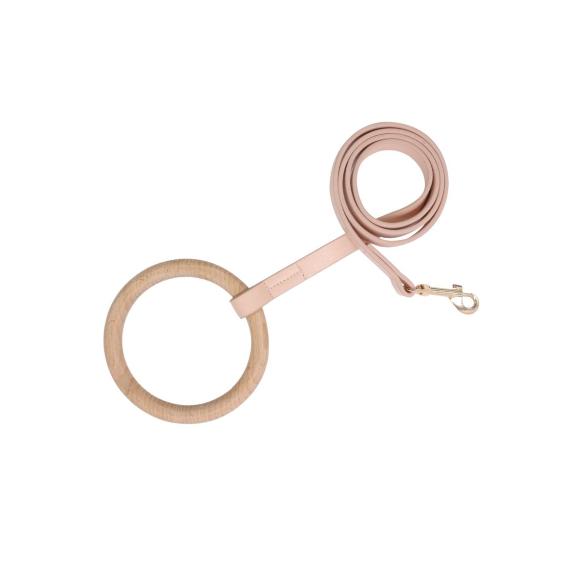 Picture of Pet Life LS22PK Ever-Craft Beechwood & Leather Designer Dog Leash&#44; Pink - One Size