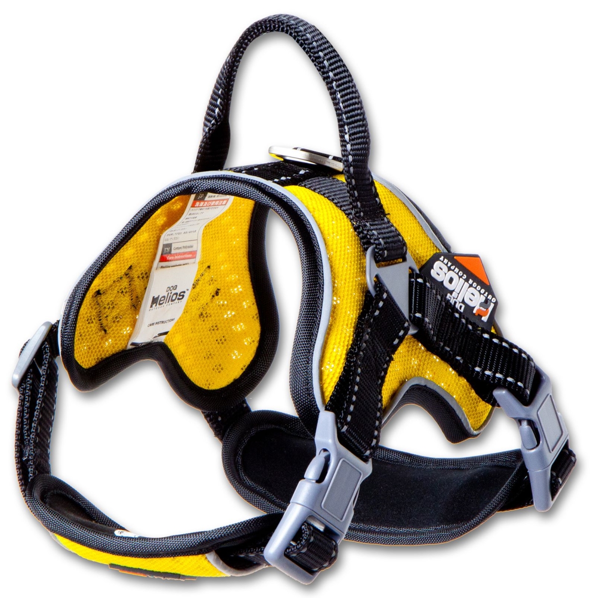 Picture of Pet Life HA44YLMD Dog Helios Scorpion Sporty High-Performance Free-Range Dog Harness&#44; Yellow - Medium