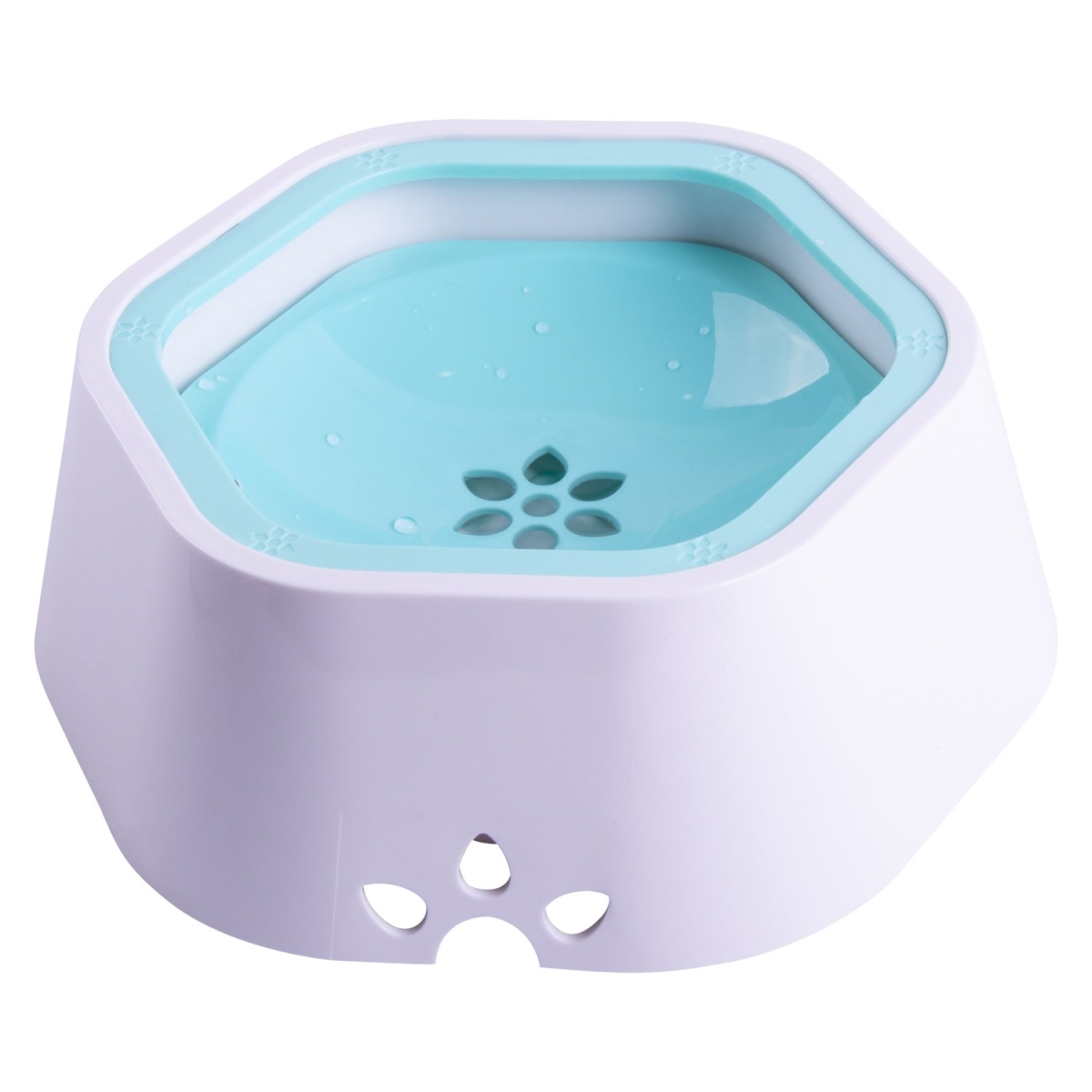 Picture of Pet Life S9BL Everspill 2-in-1 Food & Anti-Spill Water Pet Bowl&#44; Blue - One Size