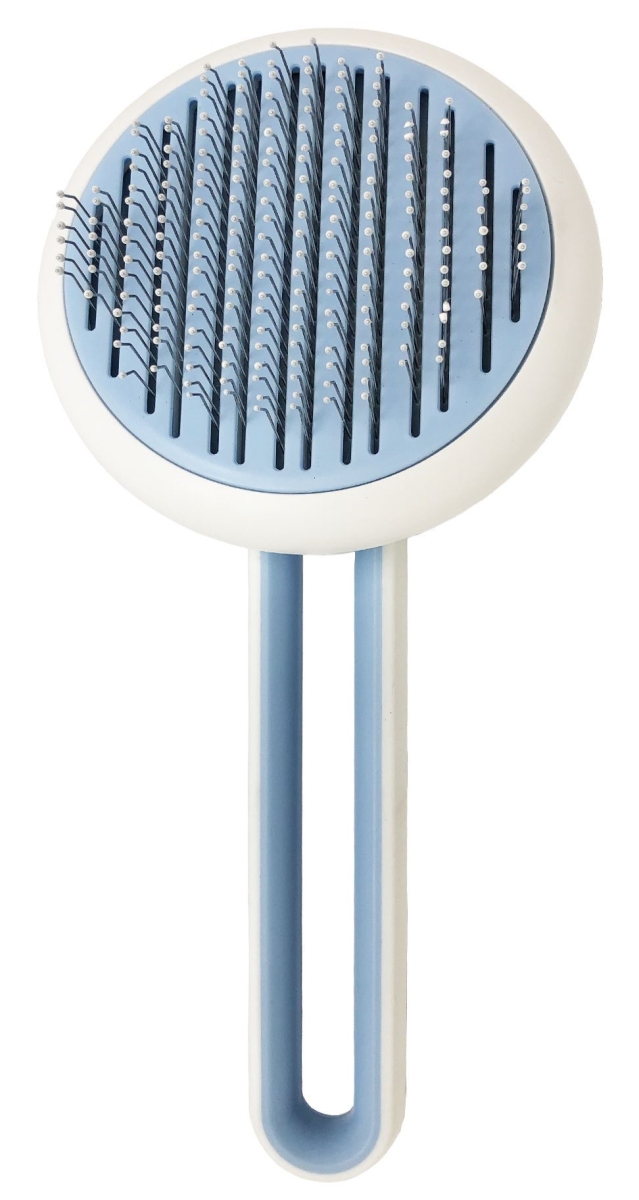 Picture of Pet Life GR4BL Concepto Modern Bristle Grooming Pet Deshedder Comb, Blue - One Size