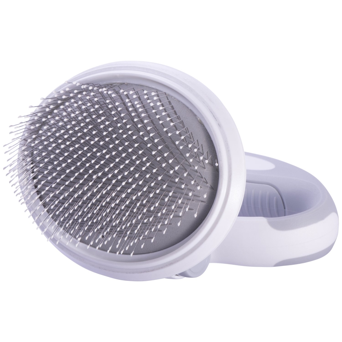 Picture of Pet Life GR23 Gyrater Travel Swivel Pet Grooming Slicker Brush, White - One Size