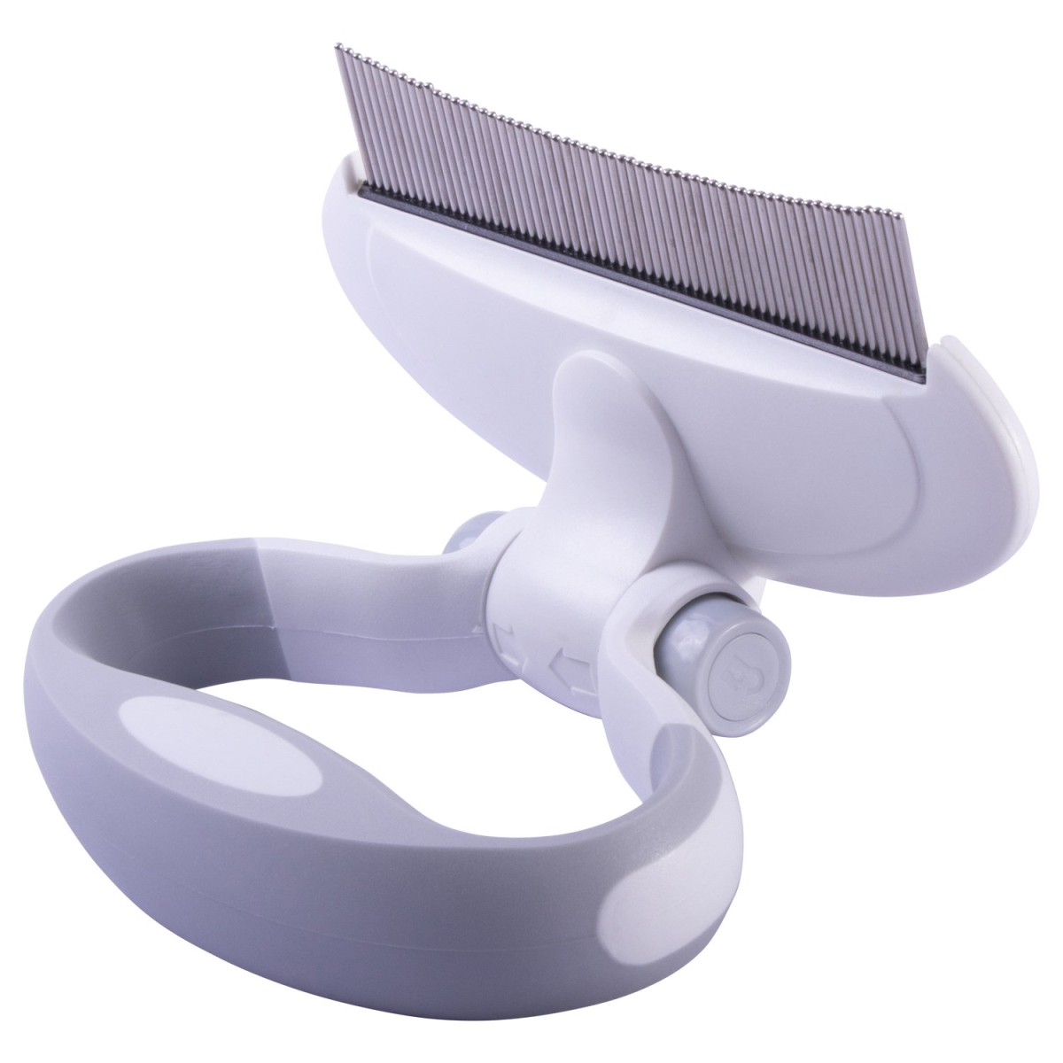 Picture of Pet Life GR11 Gyrater Travel Swivel Curved Pet Grooming Pin Comb, White - One Size