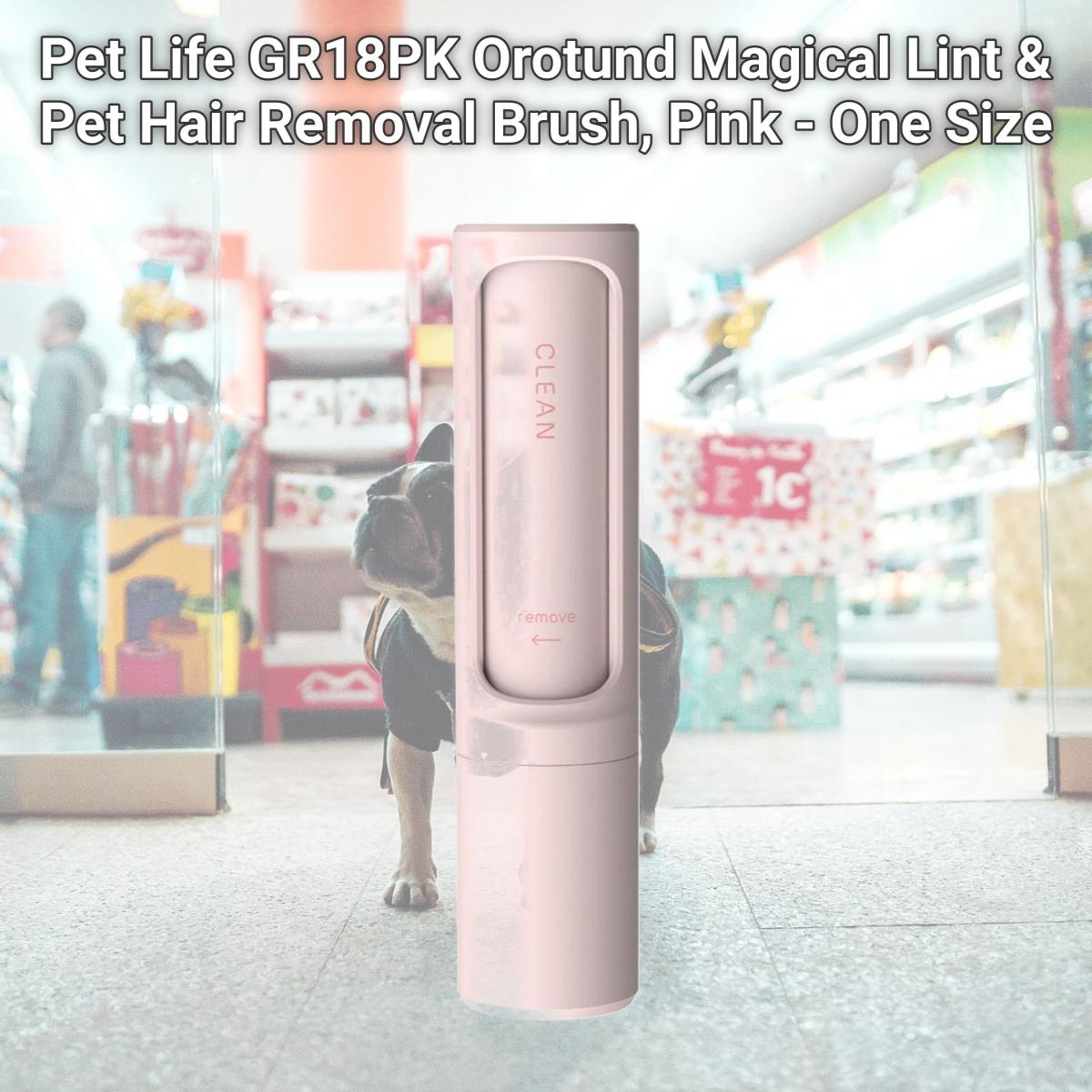 Picture of Pet Life GR18PK Orotund Magical Lint & Pet Hair Removal Brush&#44; Pink - One Size