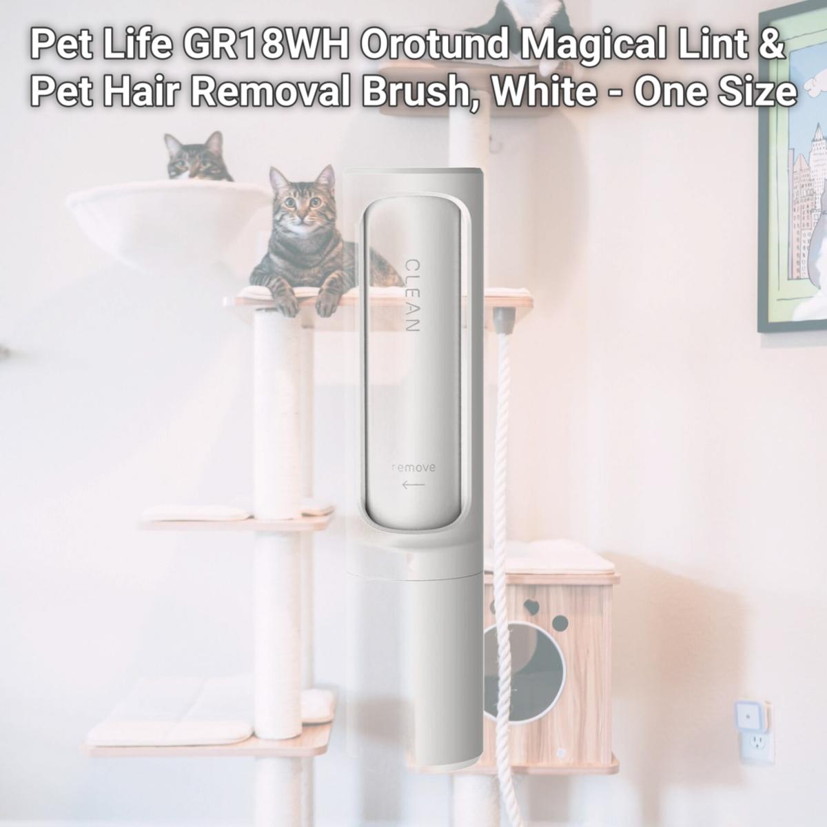 Picture of Pet Life GR18WH Orotund Magical Lint & Pet Hair Removal Brush&#44; White - One Size