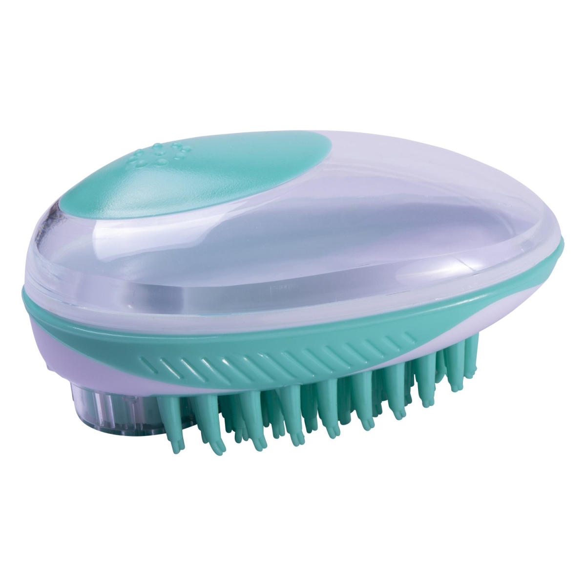 Picture of Pet Life GR21GN Swasher Shampoo Dispensing Massage & Bathing Brush&#44; Green - One Size