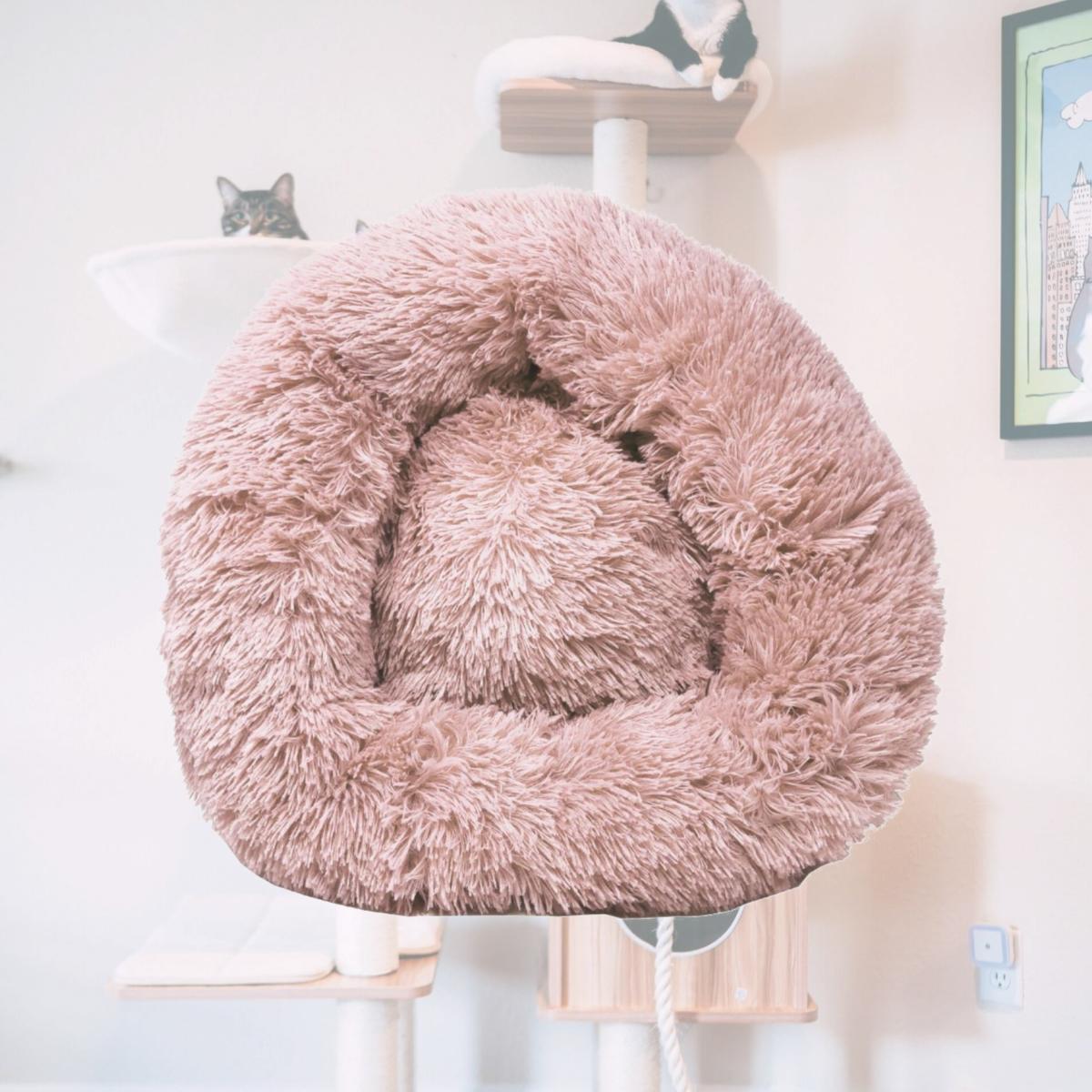 Picture of Pet Life PB111PKMD Nestler High-Grade Plush & Soft Rounded Dog Bed&#44; Pink - Medium