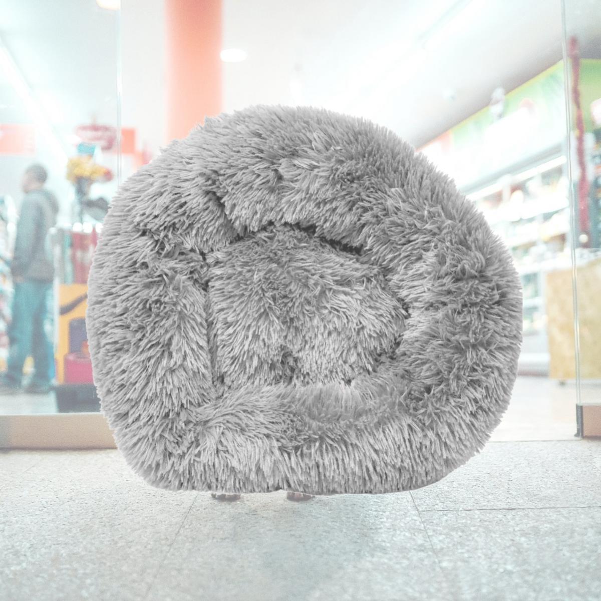 Picture of Pet Life PB111GYLG Nestler High-Grade Plush & Soft Rounded Dog Bed&#44; Grey - Large