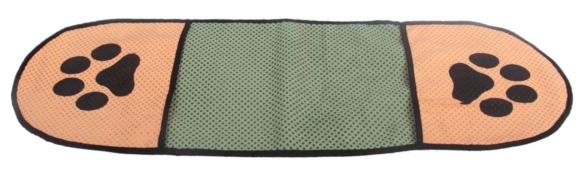 Picture of Pet Life GR50BG Dry-Aid Hand Inserted Bathing & Grooming Quick-Drying Microfiber Pet Towel&#44; Khaki & Green - One Size
