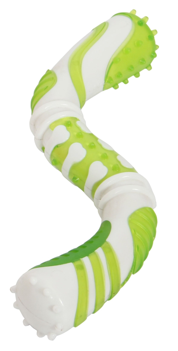 Denta-Twist TPR Durable Dental Chew Toy, Green - One Size