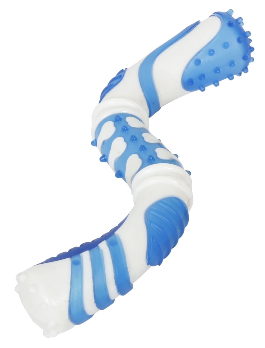 Denta-Twist TPR Durable Dental Chew Toy, Blue - One Size
