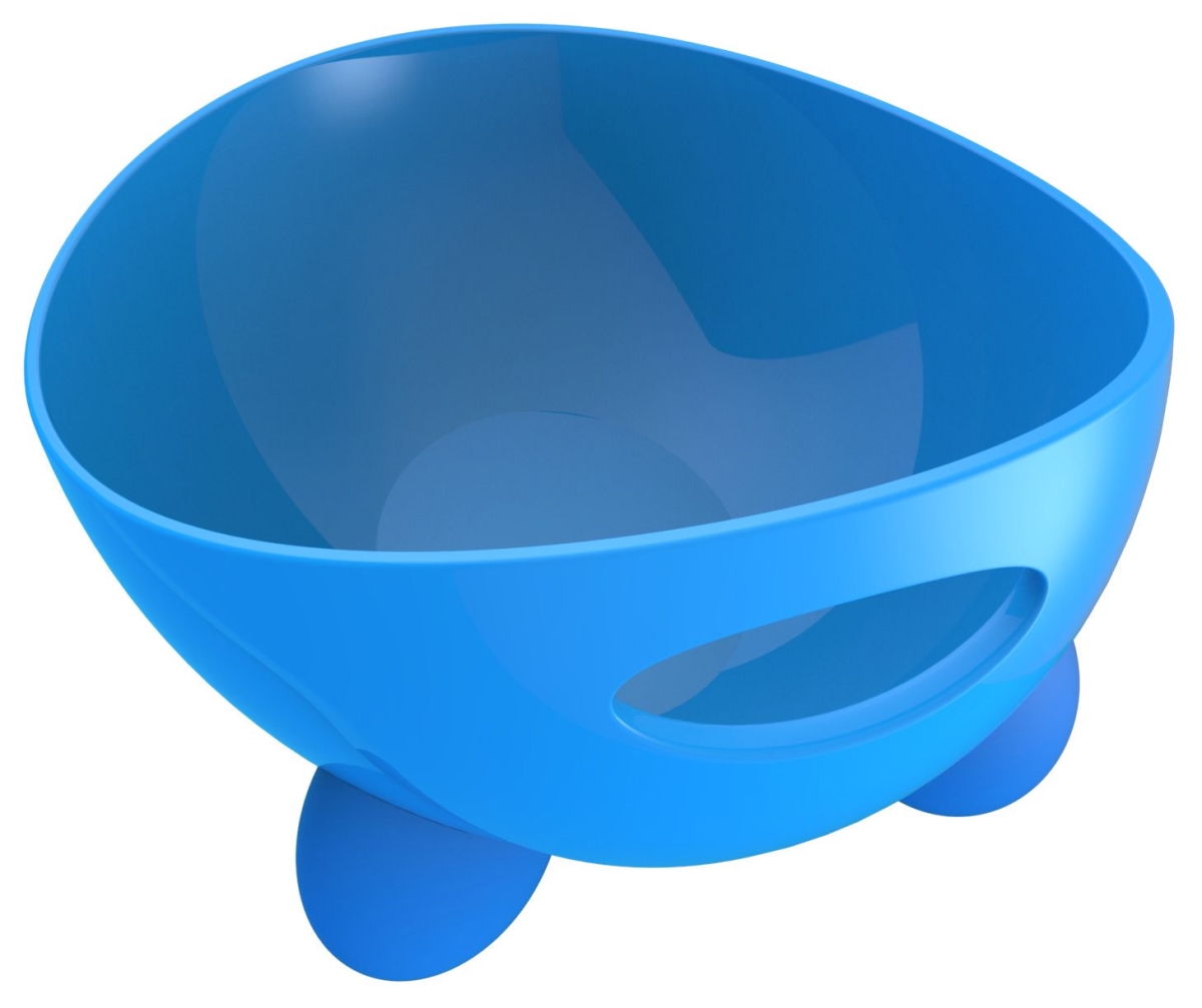 Picture of Pet Life S17BL Modero Dishwasher Safe Modern Tilted Dog Bowl, Blue - One Size