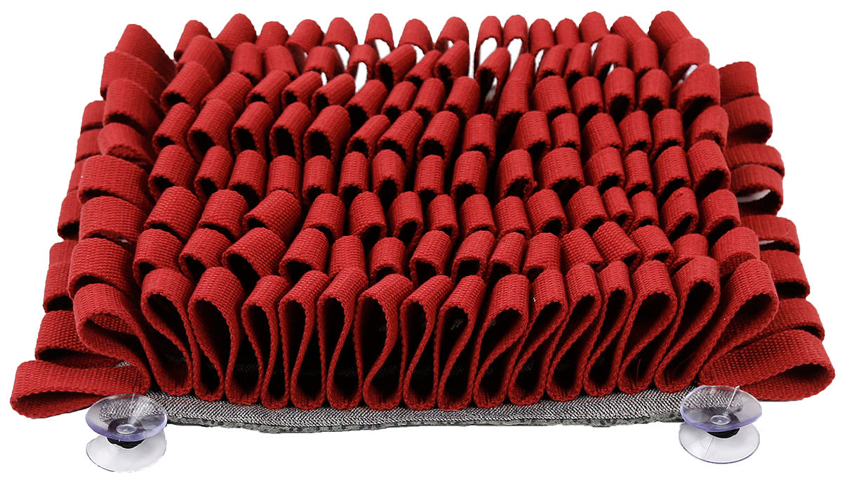 Picture of Pet Life DO2RD Sniffer Grip Interactive Anti-Skid Suction Pet Snuffle Mat, Red - One Size