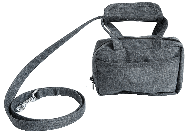 Picture of Pet Life LS21GY Posh Walk Purse Dog Leash&#44; Accessory Holder & Waste Bag Dispenser&#44; Grey - One Size