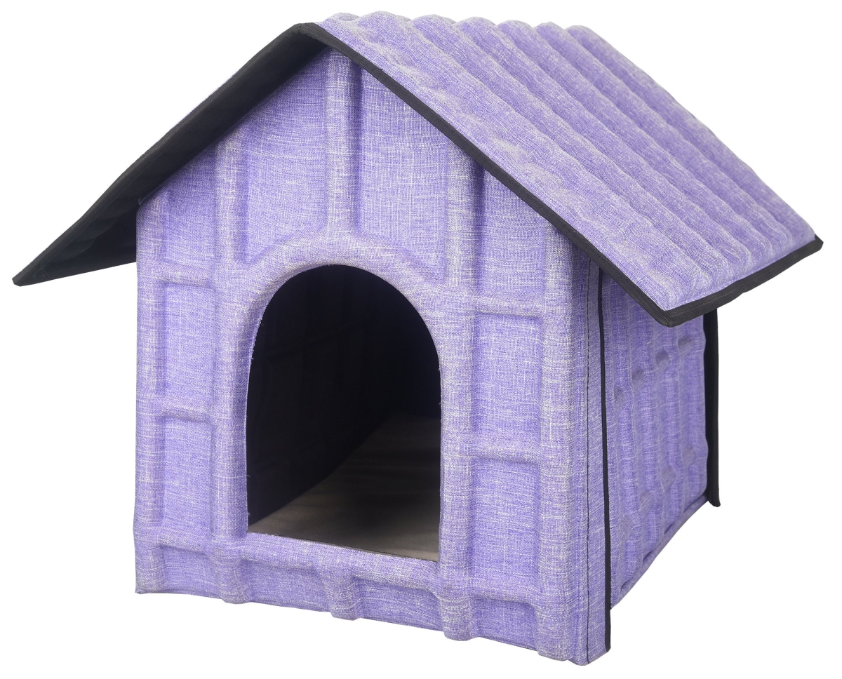 Picture of Pet Life HS1PL Collapsi-Pad Folding Lightweight Travel Pet House with Inner Mat, Purple - One Size