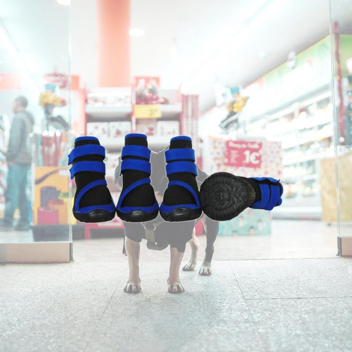 Picture of Pet Life LLC F26BLSM Performance-Coned Premium Stretch Supportive Pet Shoes - Set Of 4