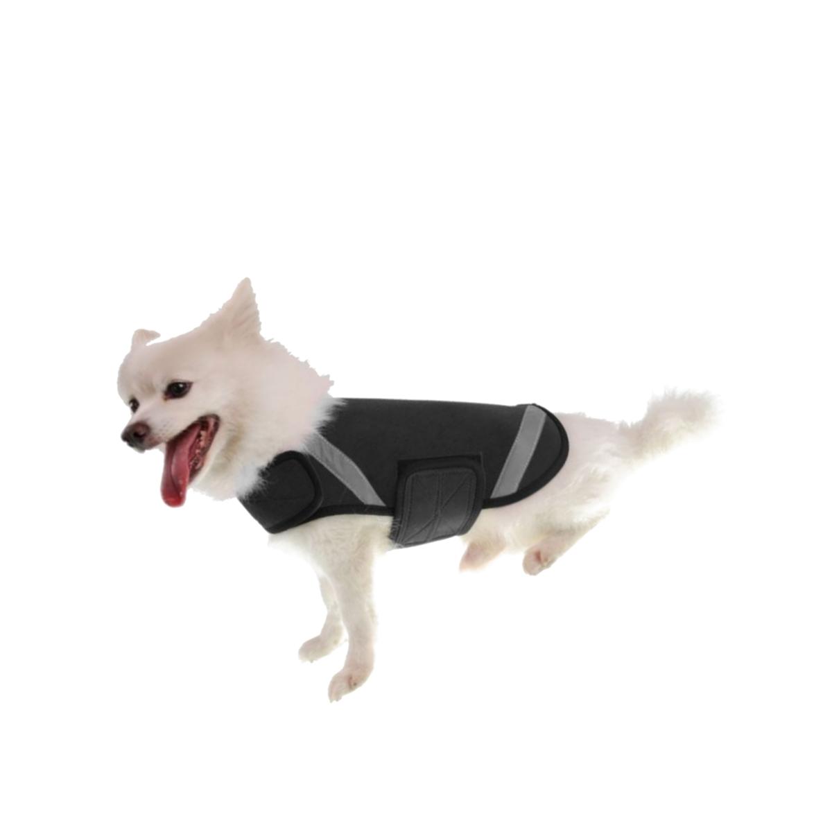Picture of Pet Life 36BKLG Extreme Neoprene Multi-Purpose Protective Shell Dog Coat- Black - Large