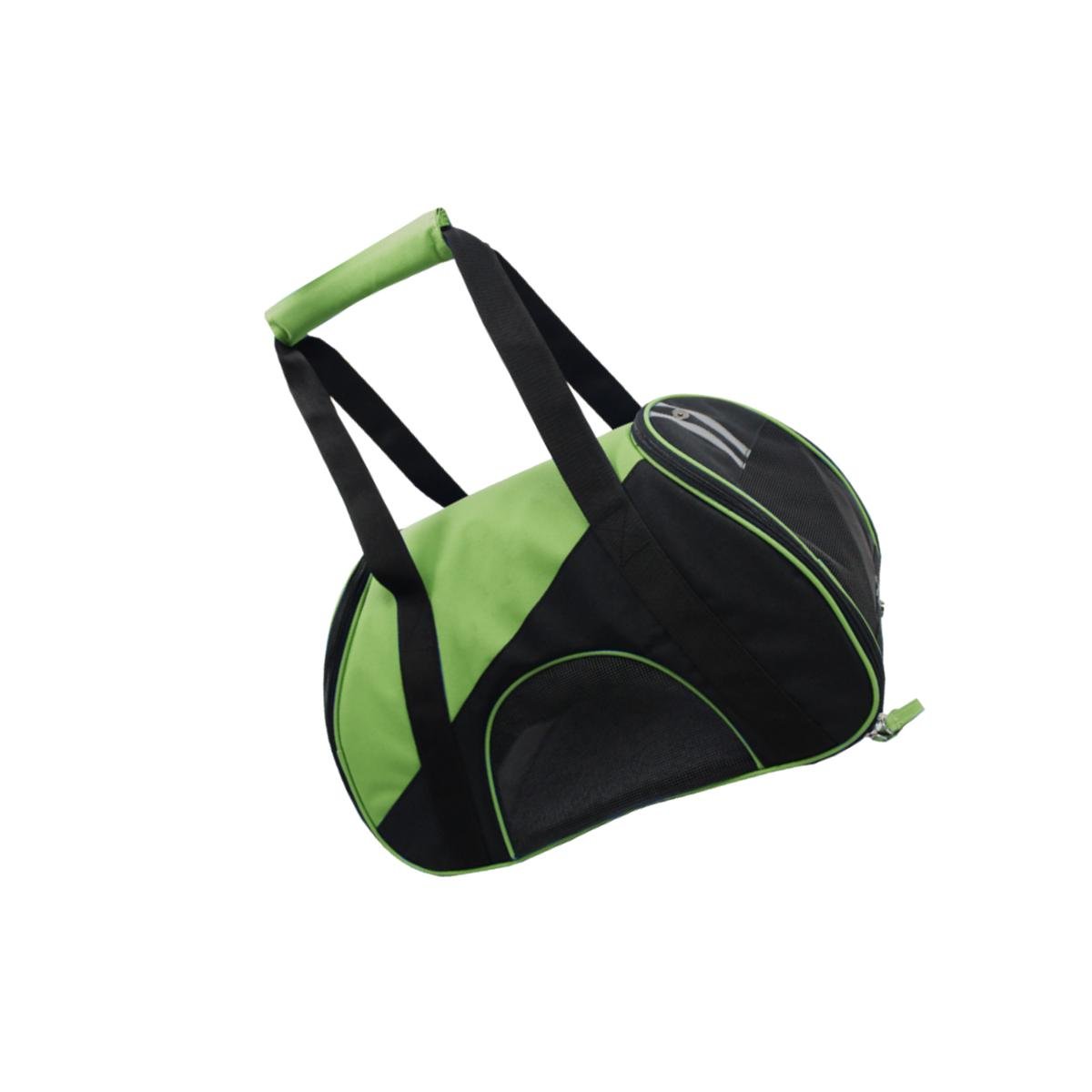 Picture of Pet Life B56GNMD Airline Approved Zip-N-Go Contoured Pet Carrier- Green - Medium