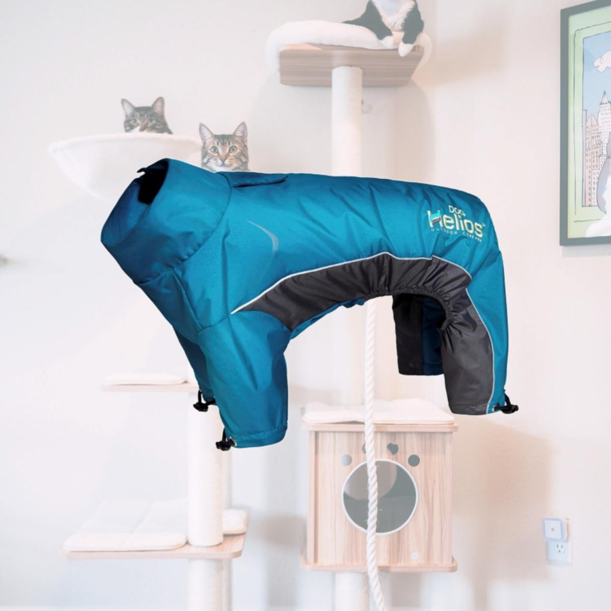 Picture of Pet Life JKHL4BLLG Helios Blizzard Full-Bodied Adjustable And 3M Reflective Dog Jacket- Blue - Large