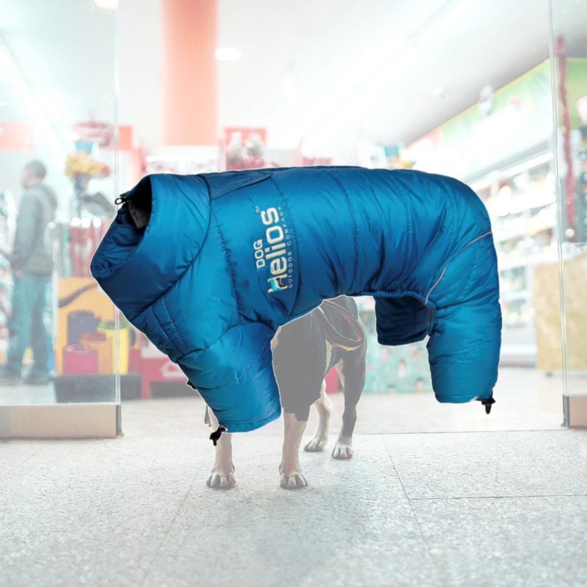 Picture of Pet Life JKHL6BLLG Helios Thunder-crackle Full-Body Waded-Plush Adjustable and 3M Reflective Dog Jacket- Blue - Large