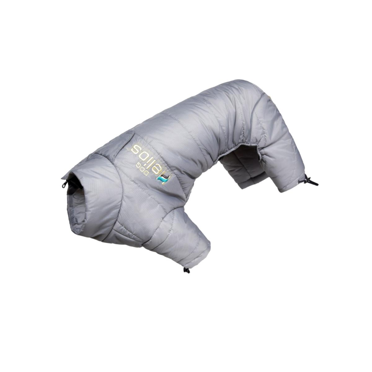 Picture of Pet Life JKHL6GYSM Helios Thunder-crackle Full-Body Waded-Plush Adjustable and 3M Reflective Dog Jacket- Gray - Small