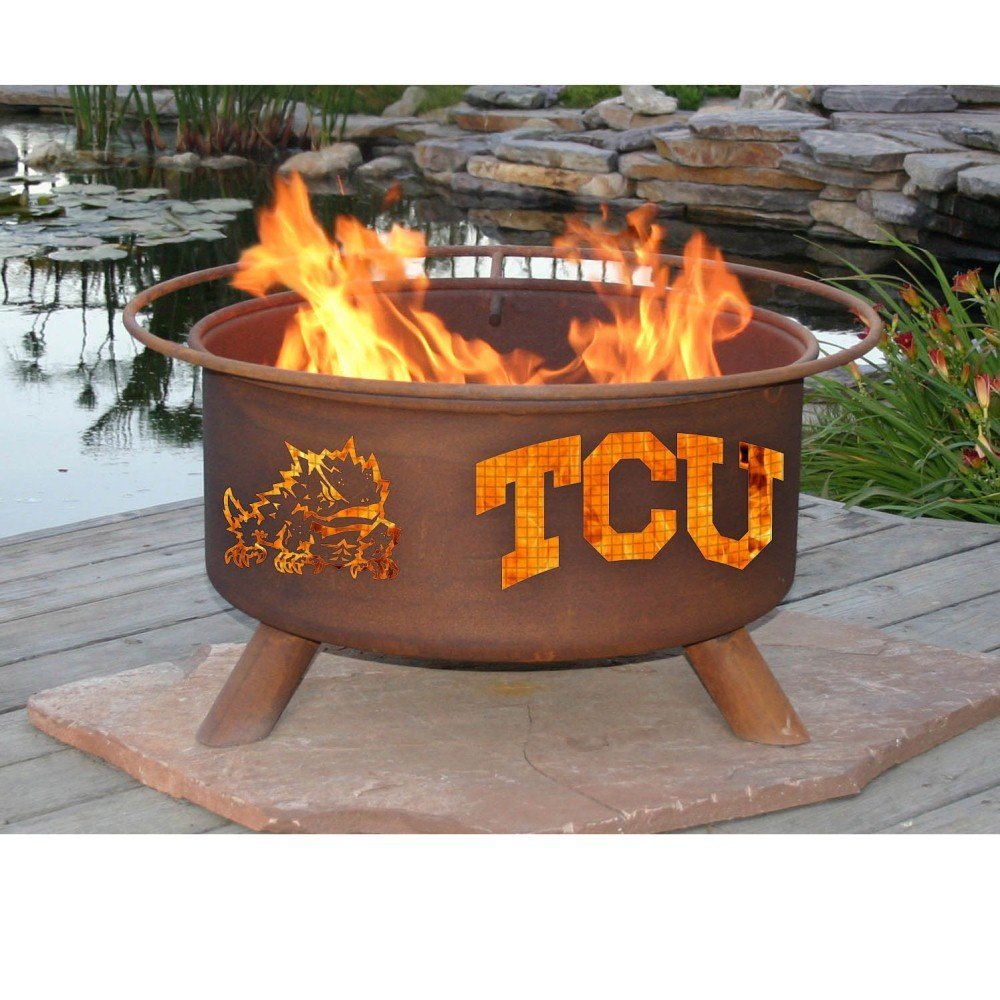 Texas Christian University Fire Pit - Natural Rust - 50 lbs