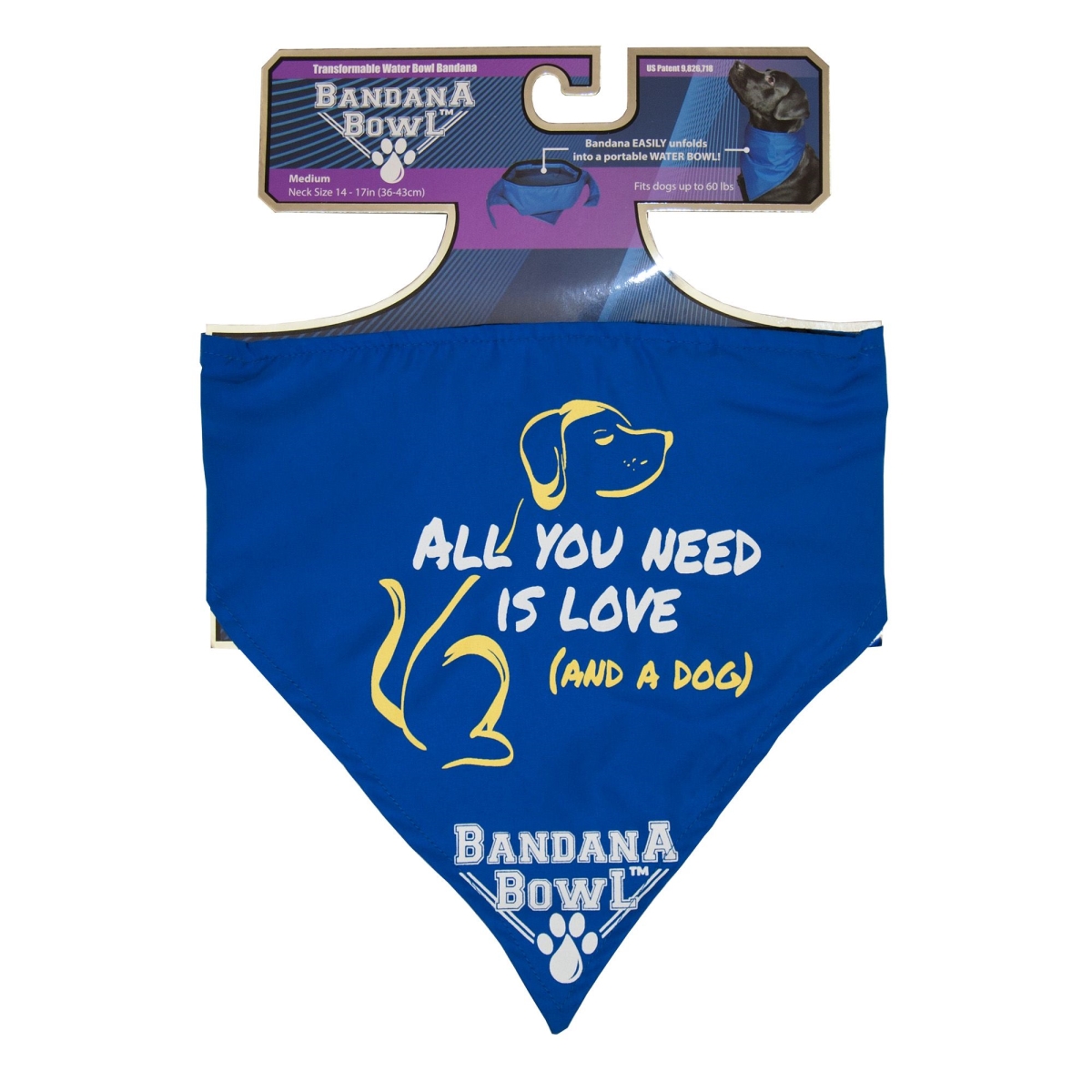 Picture of Bandana Bowl 3650236 Bowl, Blue - Medium