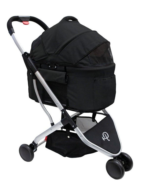 Picture of Petique ST09030000 Port 3-in-1 Pet Stroller Travel System&#44; Black & Mid Night