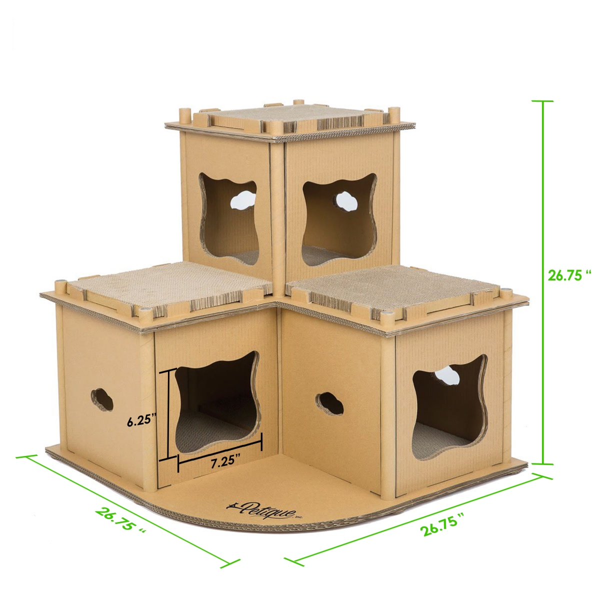 Picture of Petique CH04010200 Feline Fortress Cat House by Petique