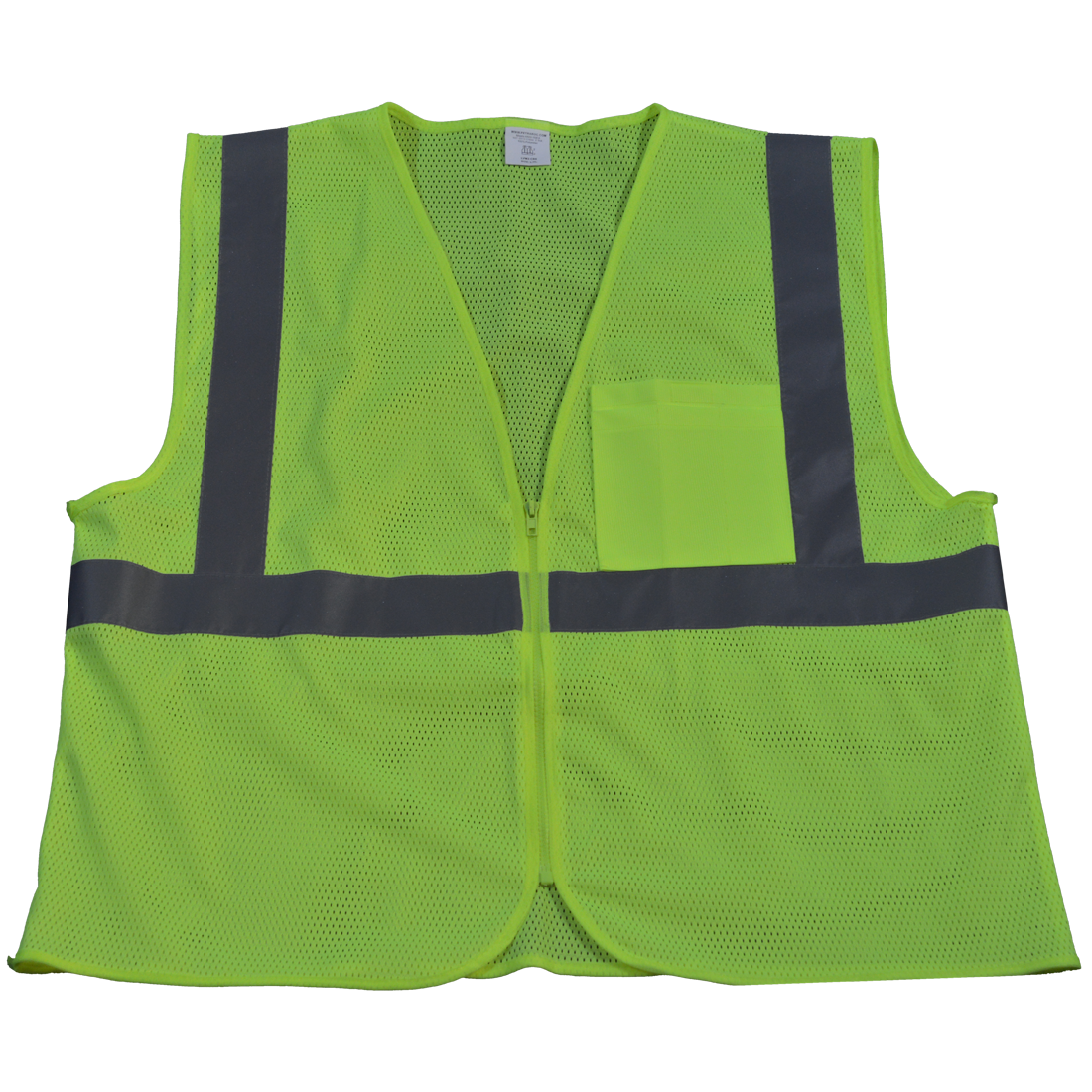 LVM2-CB0-L-XL Safety Vest Ansi Class 2 Contrast Binding, Lime Mesh - Large & Extra Large