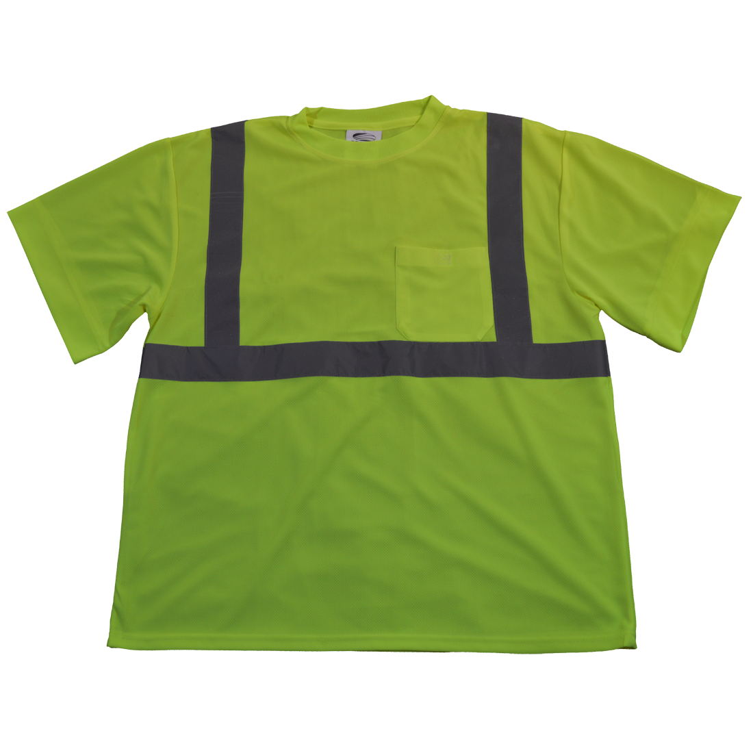 T-Shirt Short Sleeve, ANSI Class 2 Lime, Extra Large