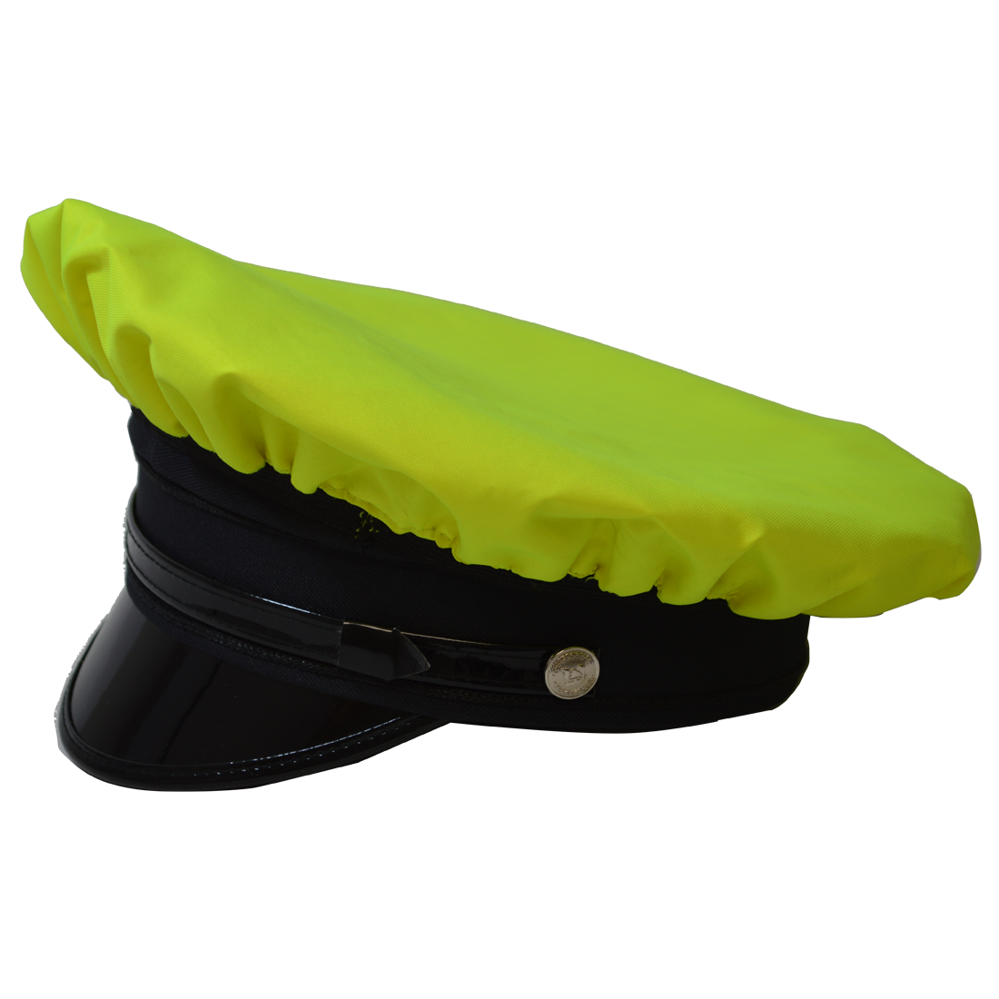 Lime  Black Reversible Rain Cap One Size