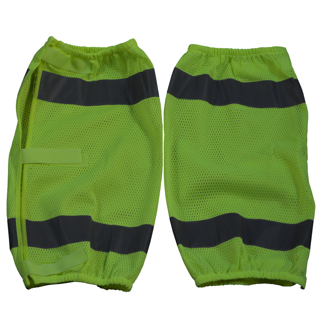 Picture of Petra Roc LMG-CE 2 x 18 in. ANSI Class E Lime Mesh Reflective Leggings with Adjustable cloth hook and eye Closures&#44; One Size