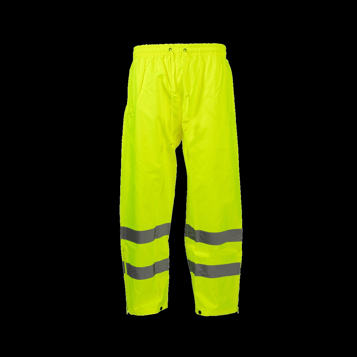 LPP-CE-XS High-Vis Lime Draw String Rain Pants Ansi Class E, Waterproof - Extra Small
