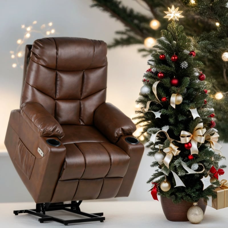 Electric Power Lift Recliner Chair for Elderly with Vibration Massage & Heated Sofa -  BetterBathroom, BE4388301