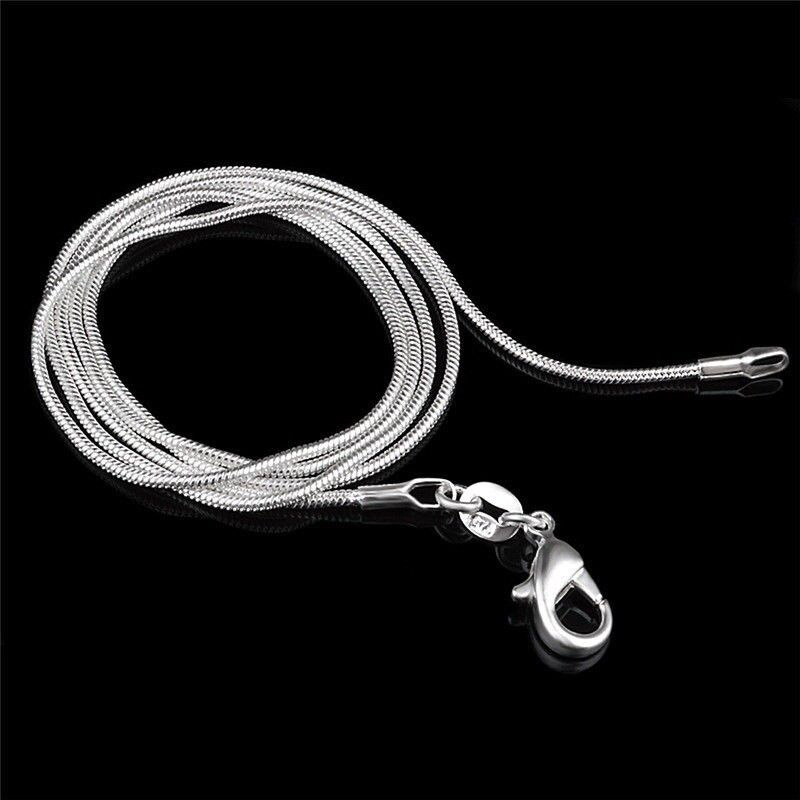 Picture of Peters Place FSSL 20 in. Fashion 925 Sterling Silver Lobster Clasp Snake Chain for Pendant Necklace