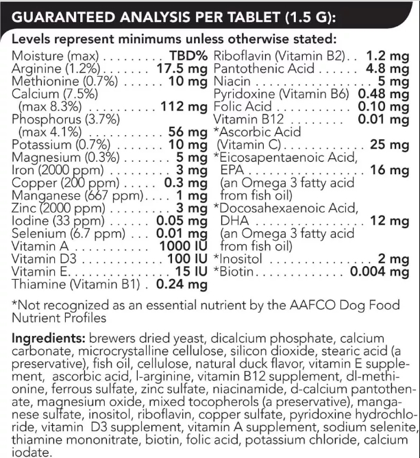 Picture of VetriScience Laboratories MN78445 VetriScience Laboratories Canine Plus Senior Multi Vitamin for Dogs&#44; 60 Chewab