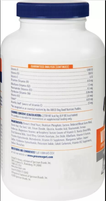 Picture of Pro-Sense PS89933 Dog Multi Vitamins For All Life Stages Health Care Chewable Tablets 90 COUNTRY