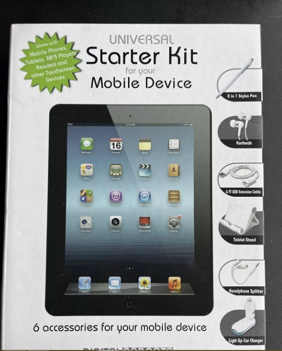 Picture of Digital Gadgets DL80035 NIB Digital Gadgets Universal Starter Kit Mobile Device With 6 Accessories
