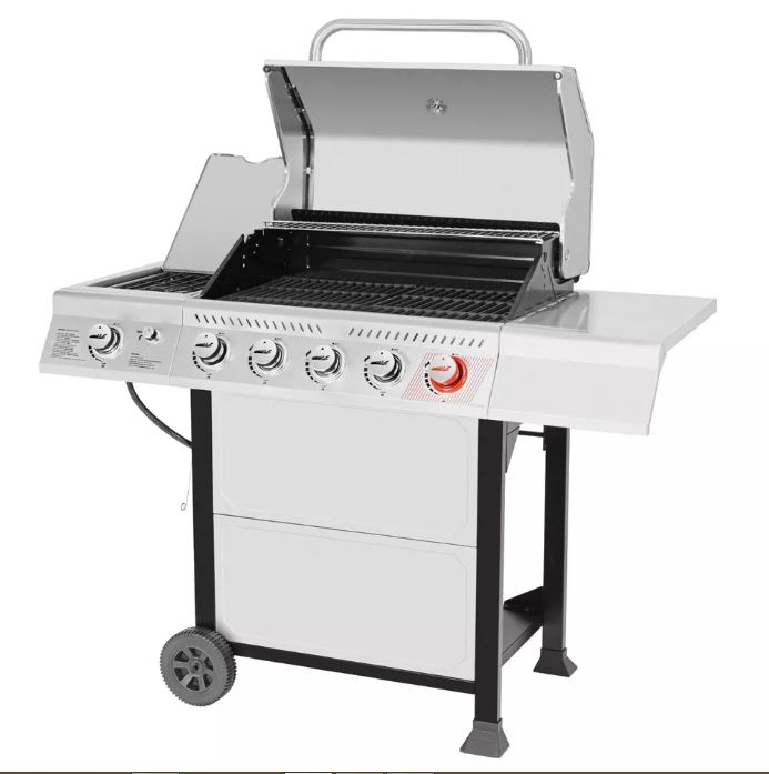 Picture of Royal Gourmet RR30015 Royal Gourmet Tabletop Propane Gas Grill with Travel Locks/Folding Leg Silver