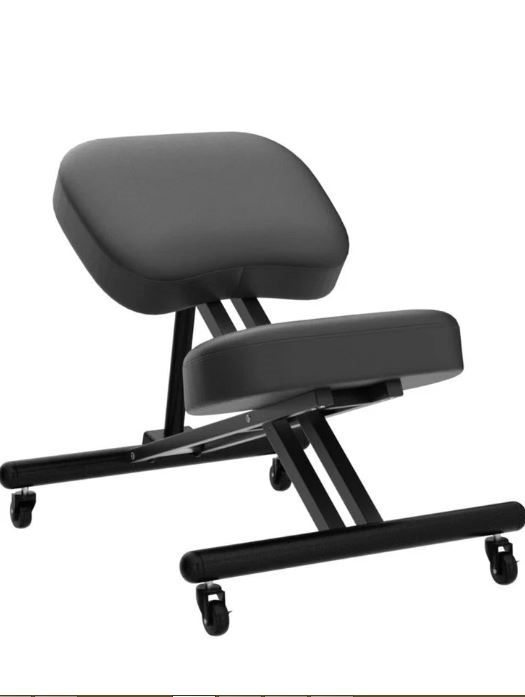 Picture of bestchoice BC61105 Ergonomic Kneeling Chair Adjustable Posture Chair Stool with Angled Seat Black