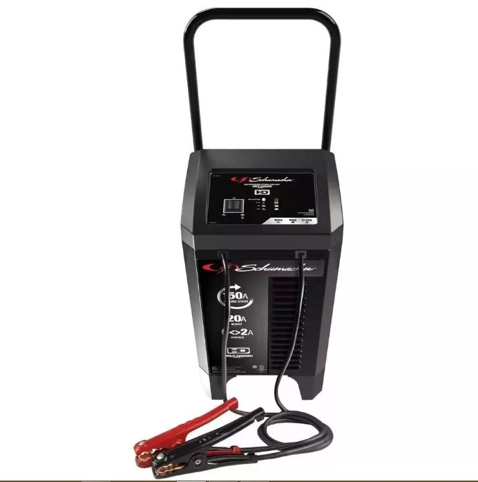 Picture of Schumacher Electric sc67224 Car Battery Charger Engine Jump Starter 150 Amp 12-Volt Automatic Steel Case