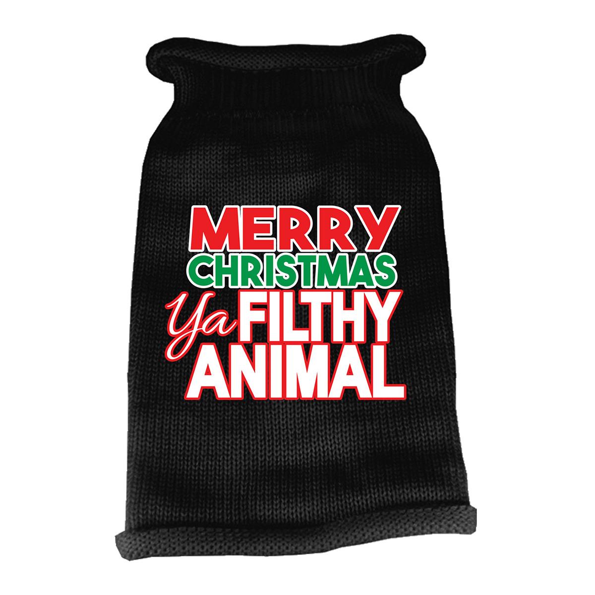 Picture of Mirage 621-16-XSBK Ya Filthy Animal Dog Sweater&#44; Black - Extra Small