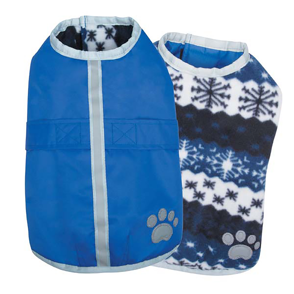 Picture of Zack & Zoey UM210 10 19 NorEaster Dog Blanket Coat&#44; Blue - Extra Small