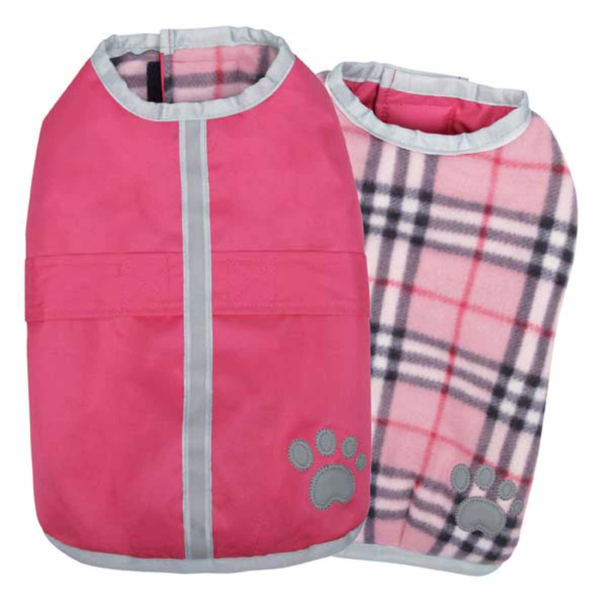 Picture of Zack & Zoey UM210 10 75 NorEaster Dog Blanket Coat&#44; Pink - Extra Small