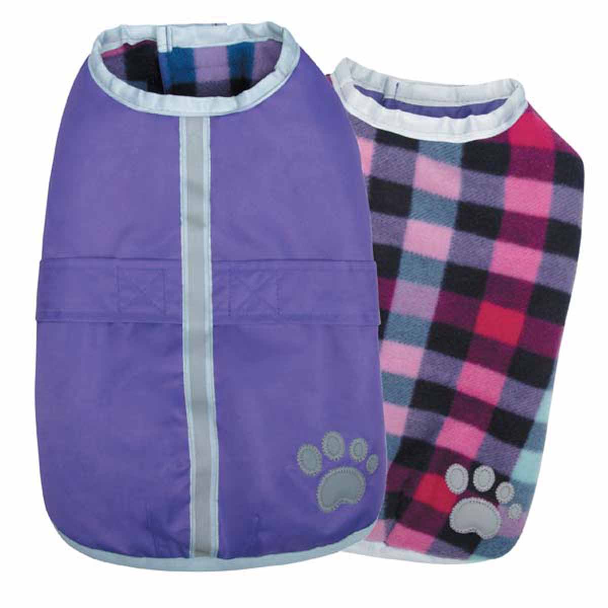 NorEaster Dog Blanket Coat, Purple - Extra Small