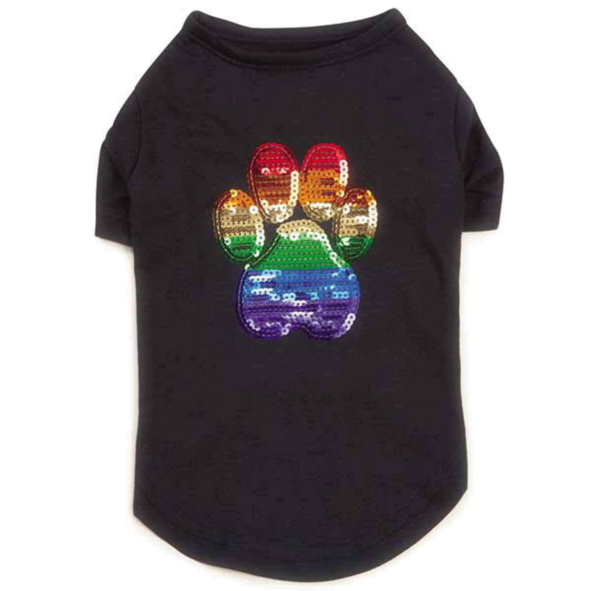 Picture of Casual Canine ZM5710 08 Puppy Pride Sequin Dog T-Shirt with UPF 40 - 2XS